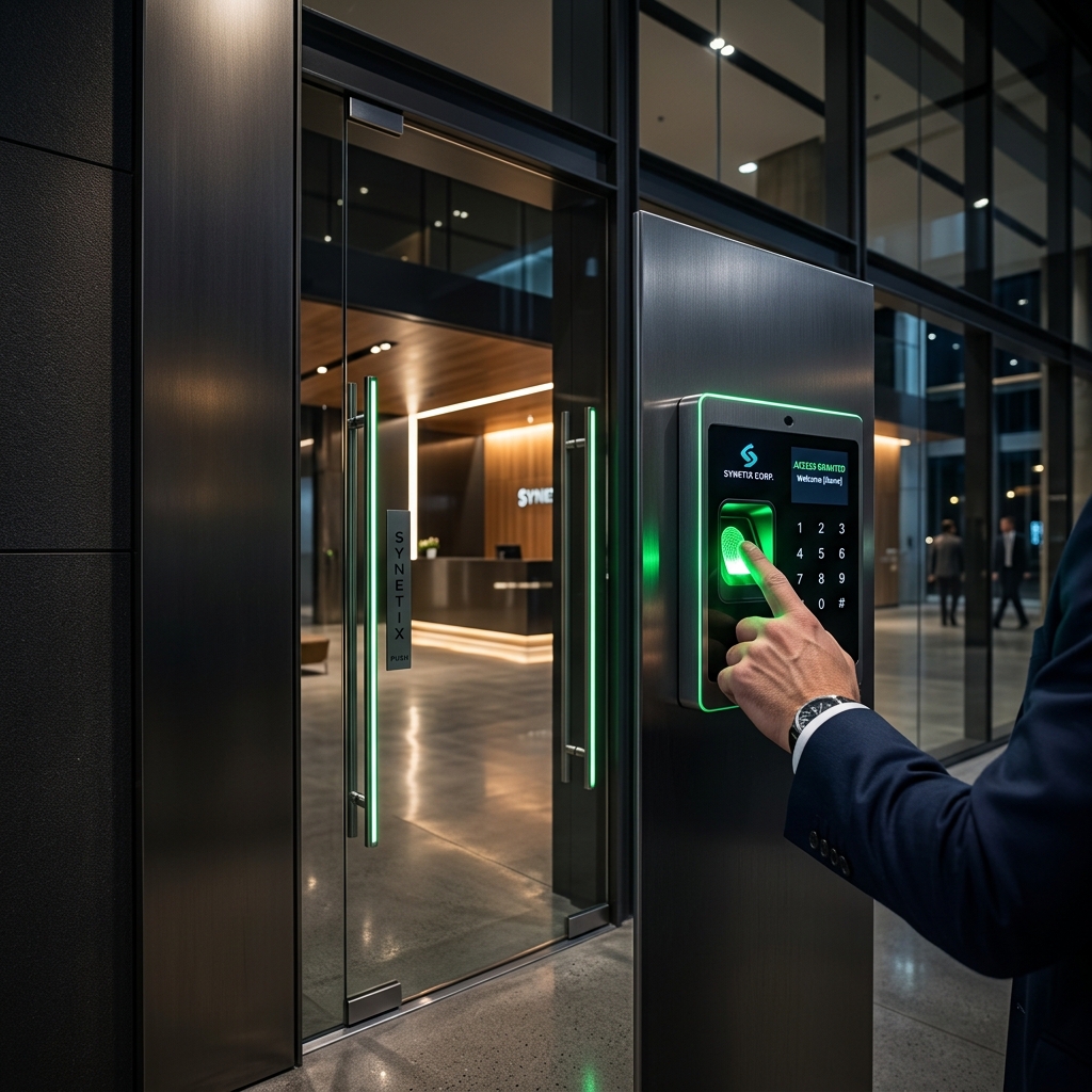 Control de acceso biométrico y tarjetas